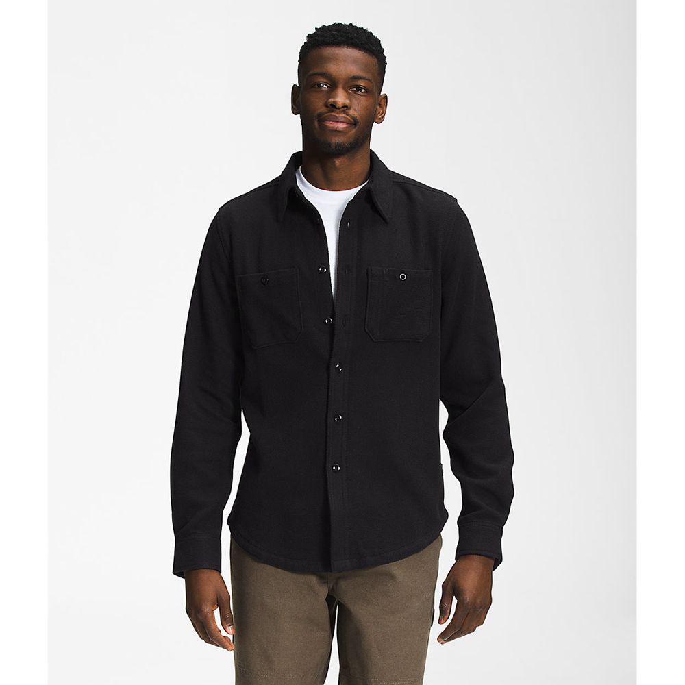 The North Face Valley Twill Flannel Ανδρικα Πουκάμισα - Μαυρα (LNQA08197)